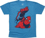 Spiderman Swing Up Close Youth T-Shirt