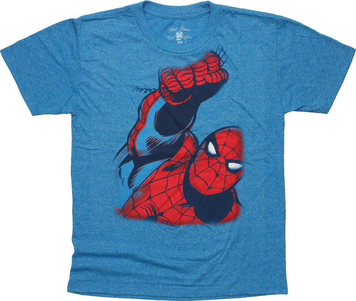 Spiderman Swing Up Close Youth T-Shirt