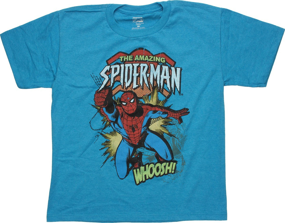 Spiderman Swinging Whoosh Youth T-Shirt