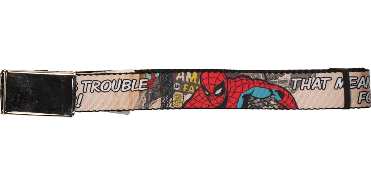 Spiderman That Means Trouble Mesh Belt