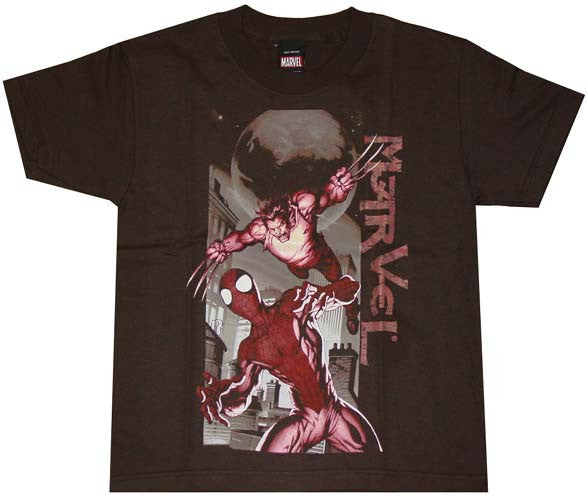 Spiderman Vs Wolverine Youth T-Shirt