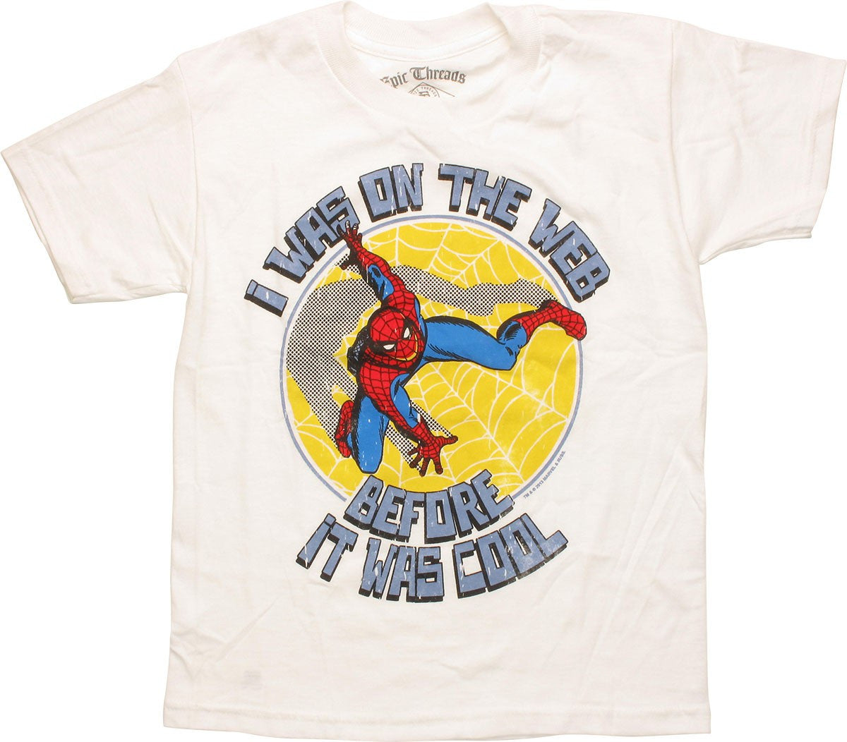 Spiderman Web Before it Was Cool Juvenile T-Shirt