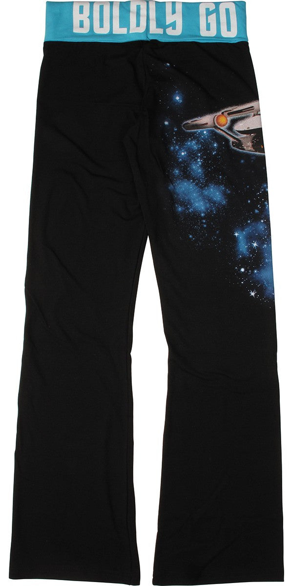 Star Trek Boldly Enterprise Go Yoga Pants