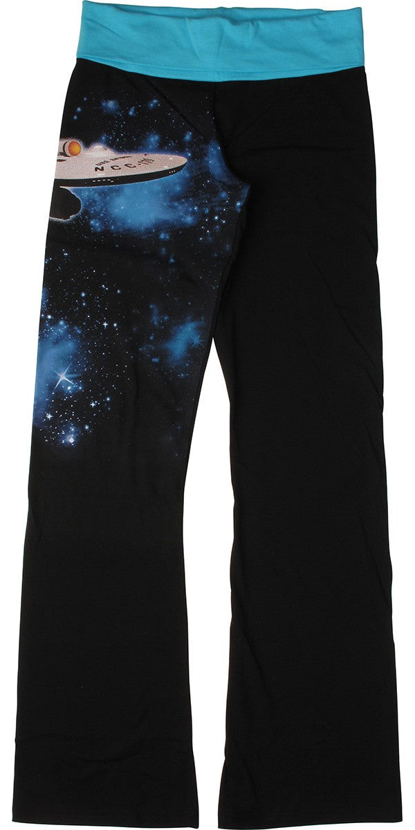 Star Trek Boldly Enterprise Go Yoga Pants