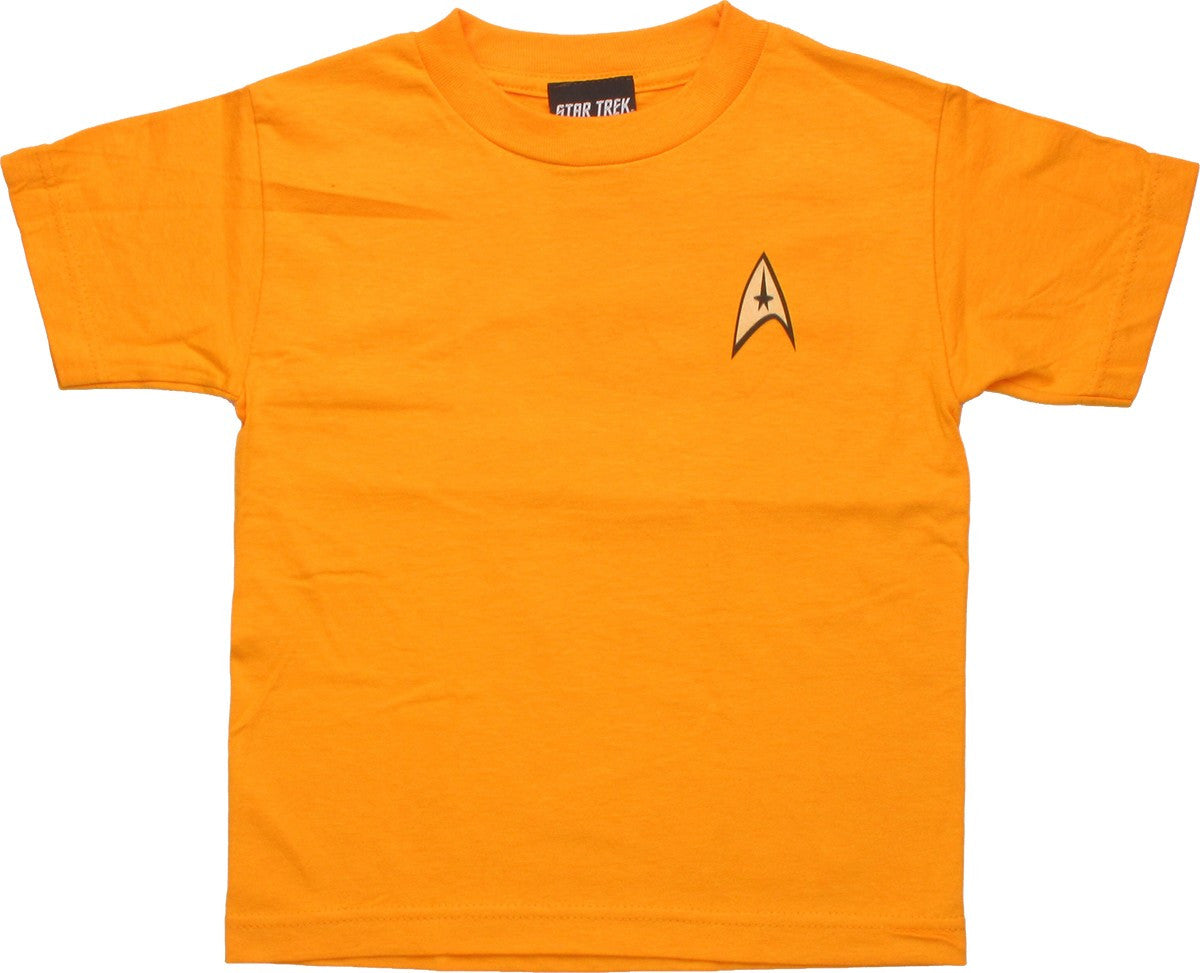 Star Trek Command Gold Juvenile T Shirt