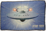 Star Trek Enterprise Warp Sublimated Woven Throw Blanket