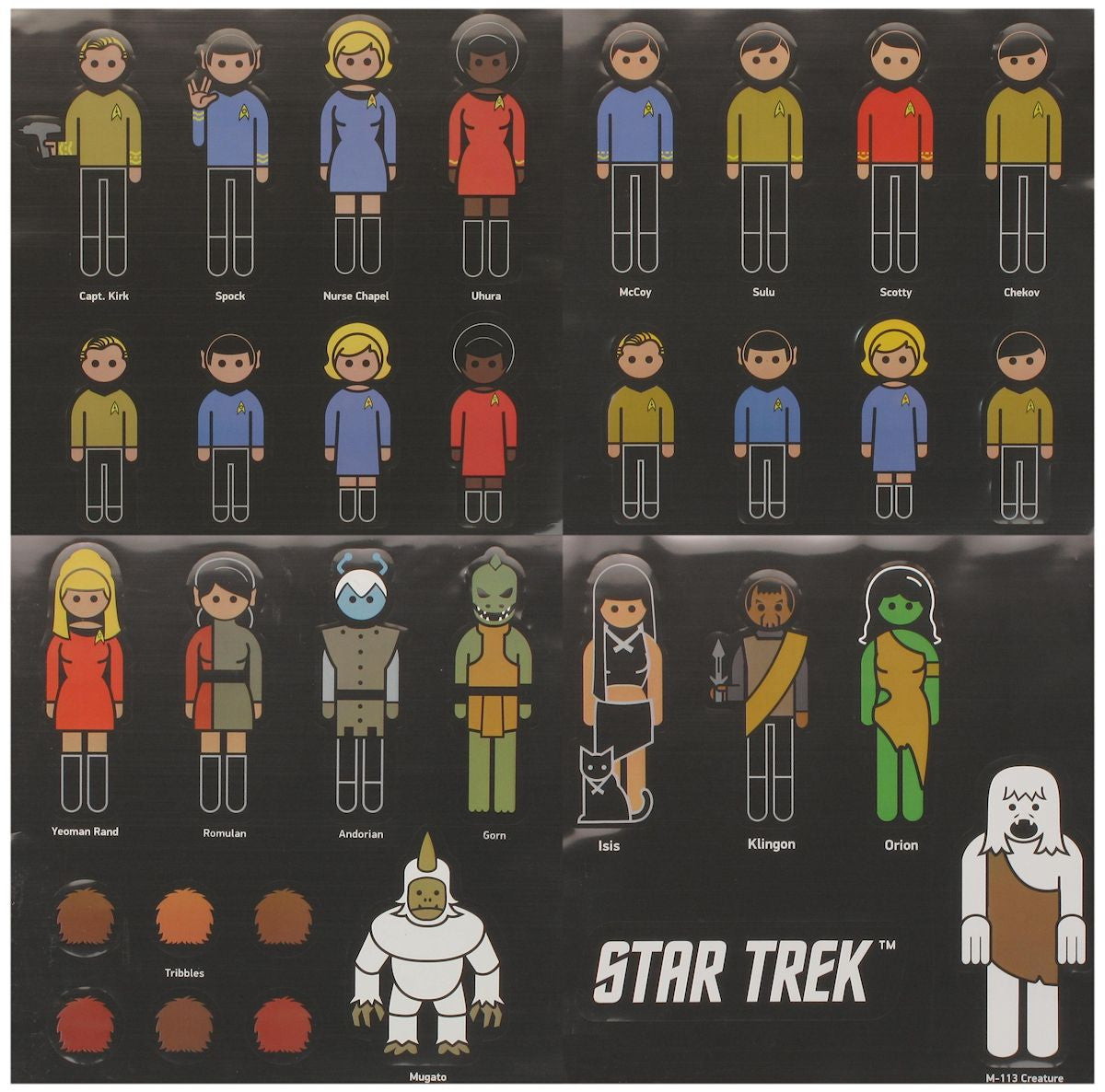 Star Trek Family Car Decal Set