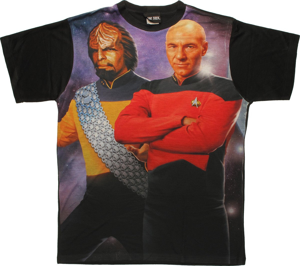 Star Trek TNG Worf Picard BB Sublimated T Shirt