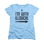 Star Trek With Illogical Ladies T Shirt