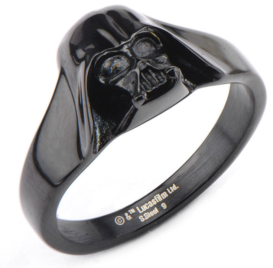 Star Wars 3D Darth Vader Helmet Black Ring