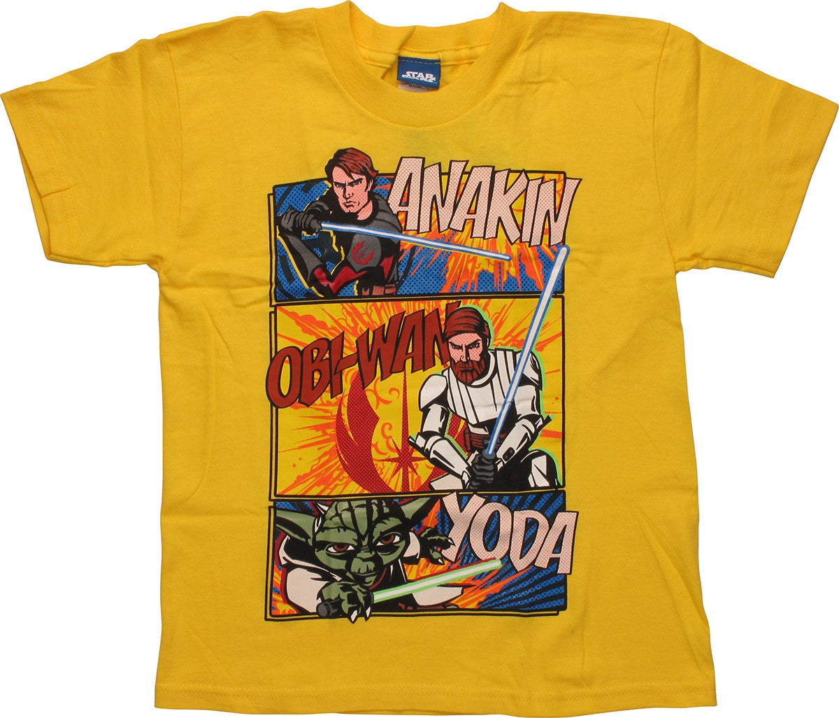 Star Wars Anakin Obi-Wan Yoda Juvenile T-Shirt