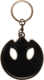Star Wars Black Rebel Logo Metal Keychain