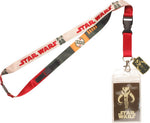 Star Wars Boba Fett Mandalorian Logo Charm Lanyard