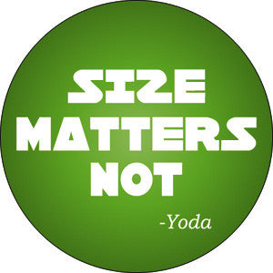 Star Wars Size Matters Not Button