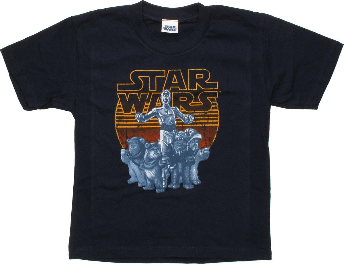 Star Wars C-3PO and Ewoks Juvenile T-Shirt