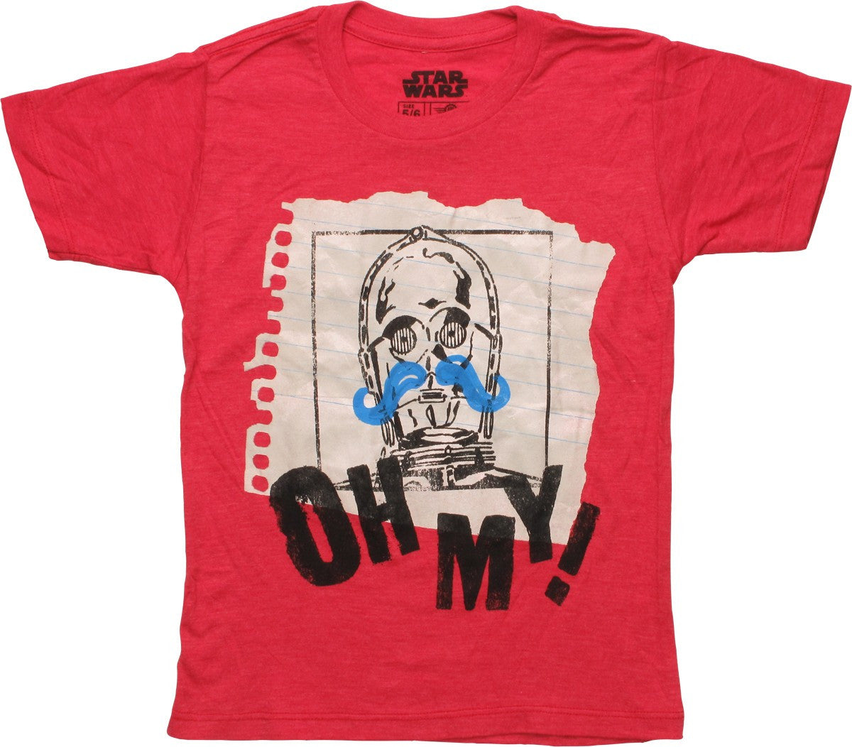 Star Wars C3PO Mustache Oh My Juvenile T-Shirt
