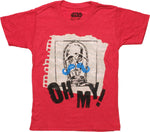 Star Wars C3PO Mustache Oh My Juvenile T-Shirt