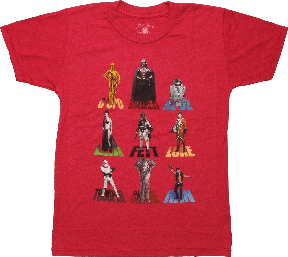 Star Wars Characters and Names Youth T-Shirt