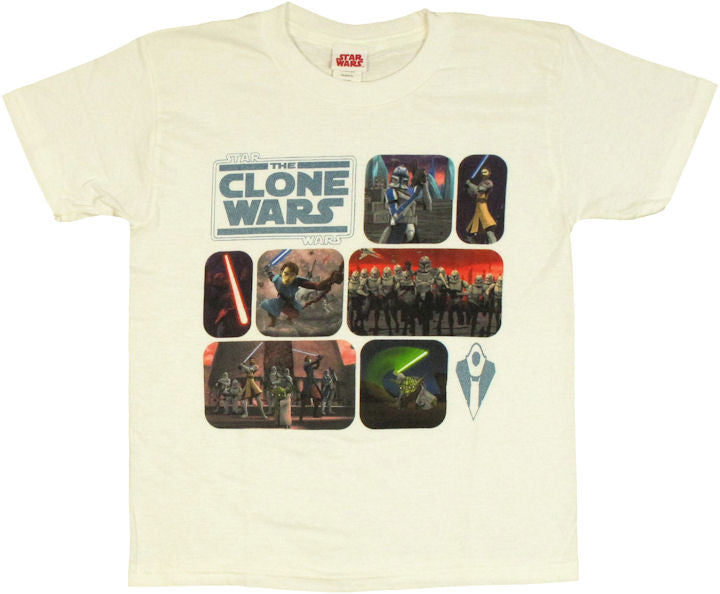 Star Wars Clone Story Board Youth T Shirt