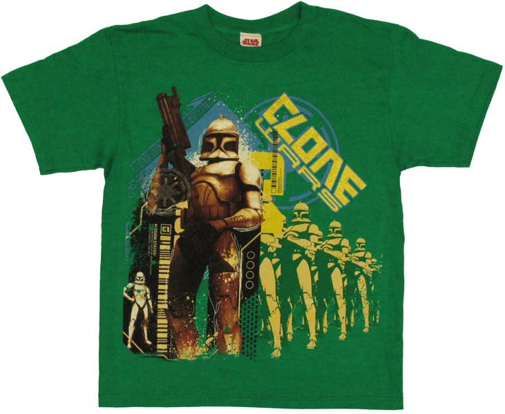 Star Wars Clone Trooper Line Youth T Shirt