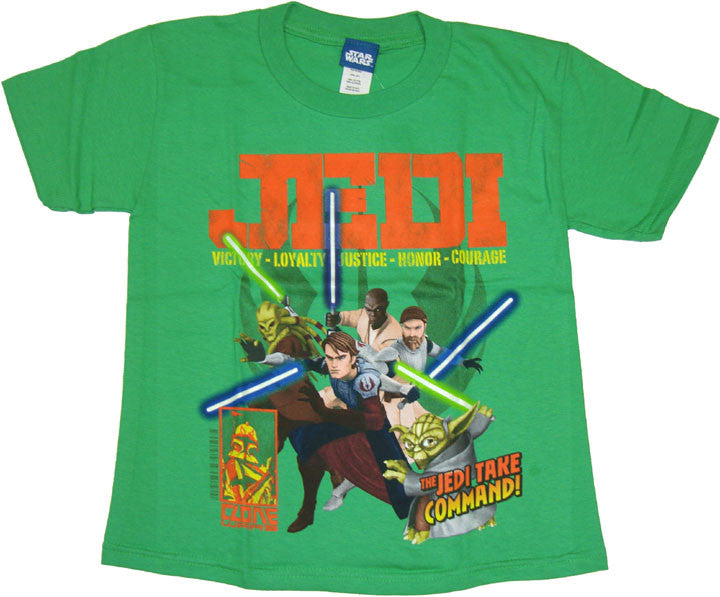 Star Wars Clone Wars Jedi Juvenile T Shirt
