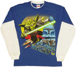 Star Wars Clone Yoda Long Sleeve Youth T Shirt