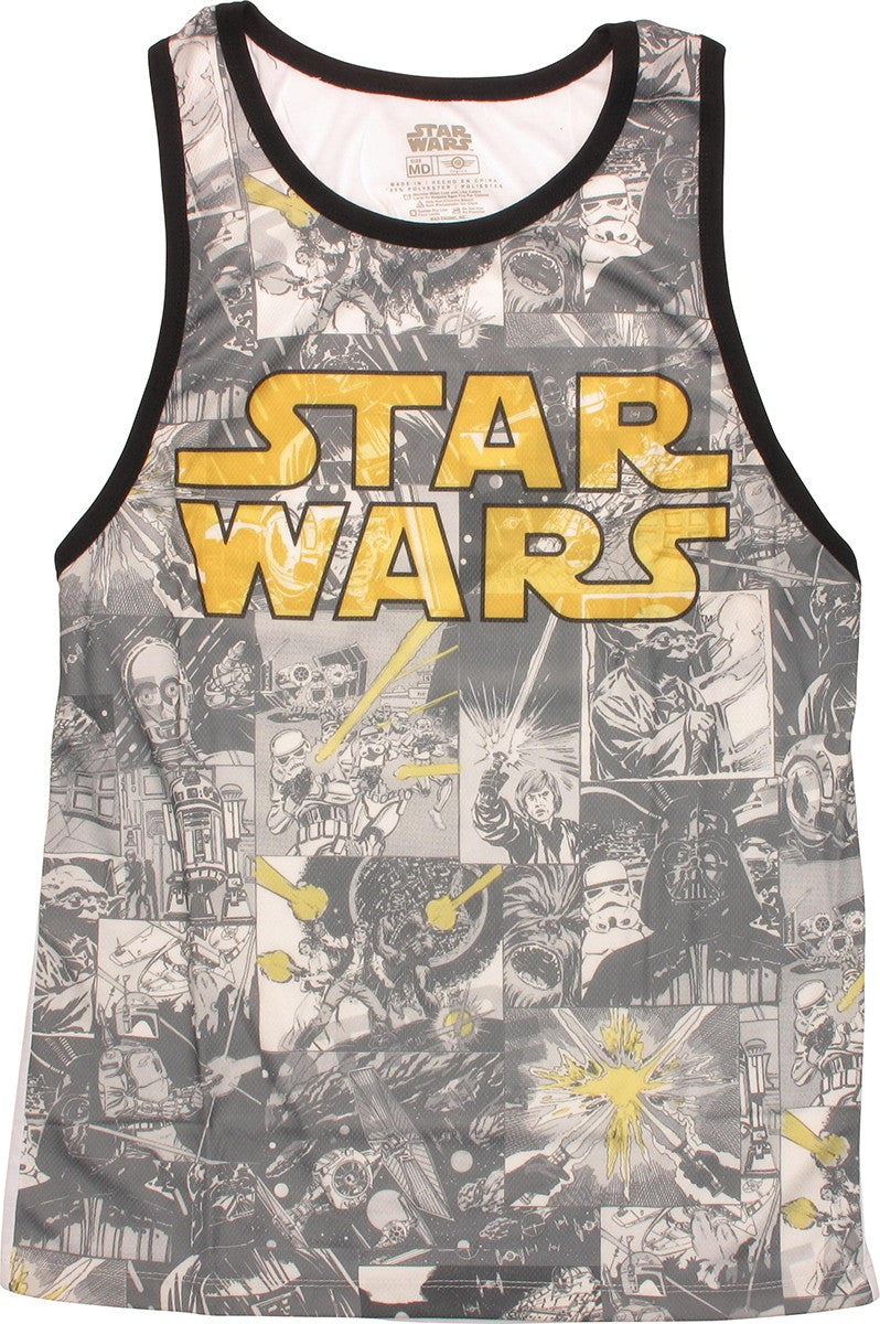 Star Wars Comic Pages Sublimated Tank Top