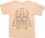Star Wars Darth Sketch Beige Youth T Shirt