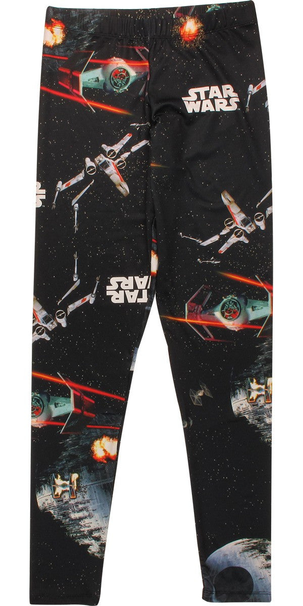 Star Wars Death Star Battle Open Leggings