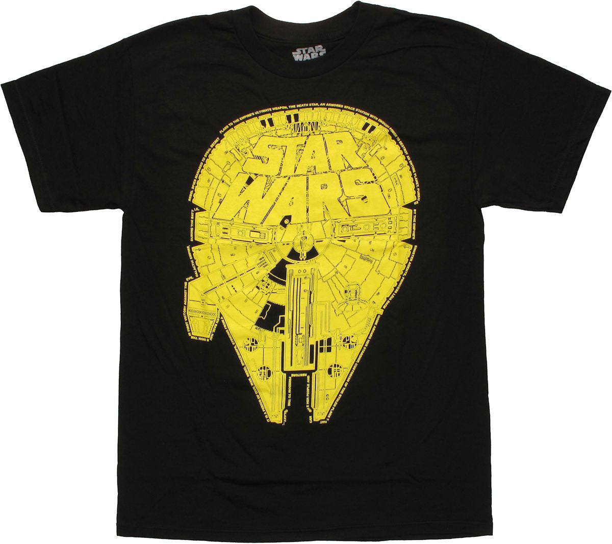 Star Wars Falcon Word Border T Shirt