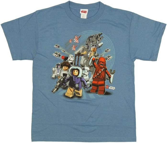 Star Wars Lego Hoth Group Youth T-Shirt