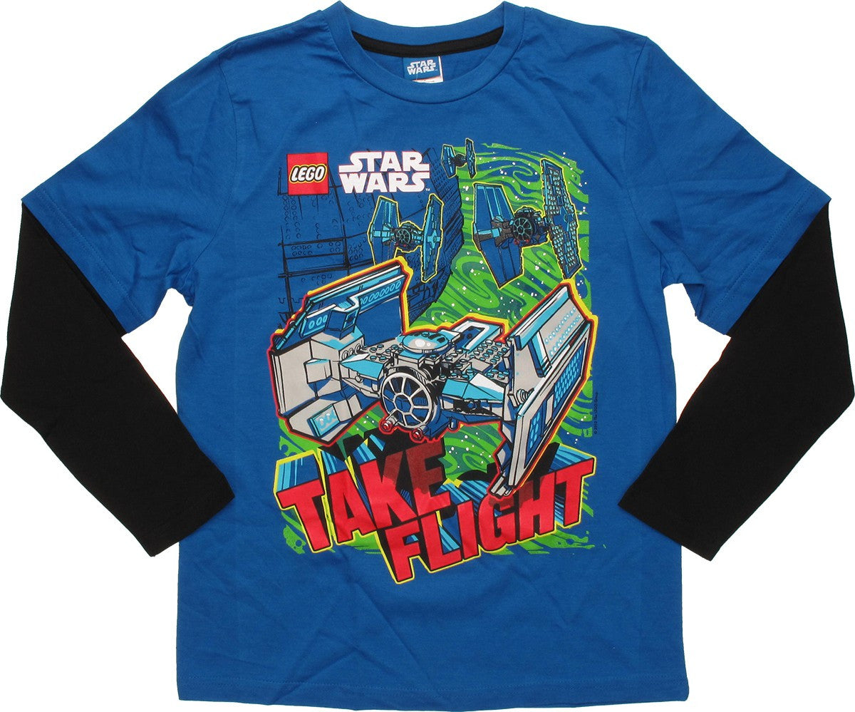 Star Wars Lego Take Flight LS Youth T-Shirt