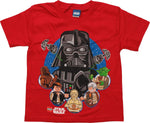 Star Wars Lego Vader Over Heroes Juvenile T-Shirt