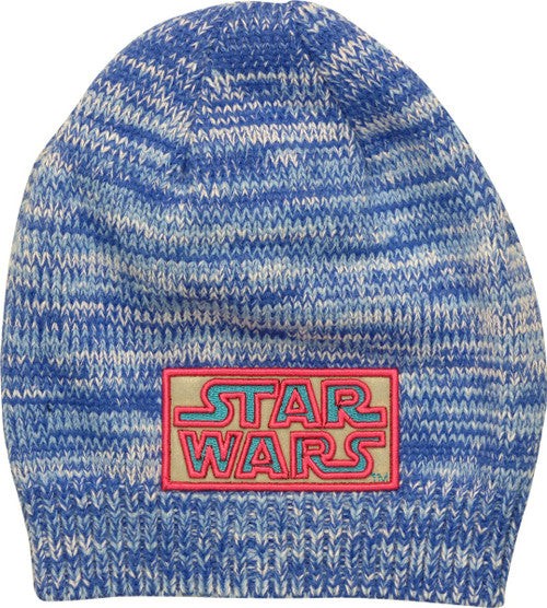 Star Wars Logo Marled Blue Beanie