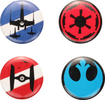 Star Wars Logos and Ships Button Set