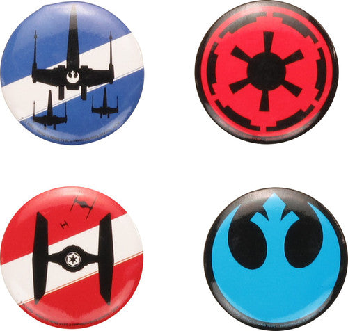 Star Wars Logos and Ships Button Set