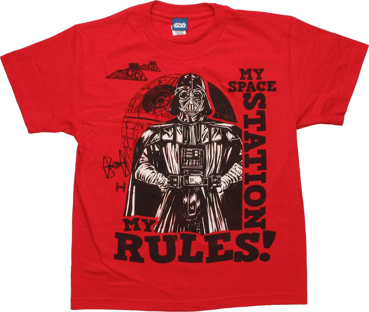 Star Wars My Battle Station My Rules Youth T-Shirt