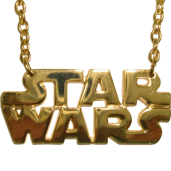 Star Wars Name Gold Necklace