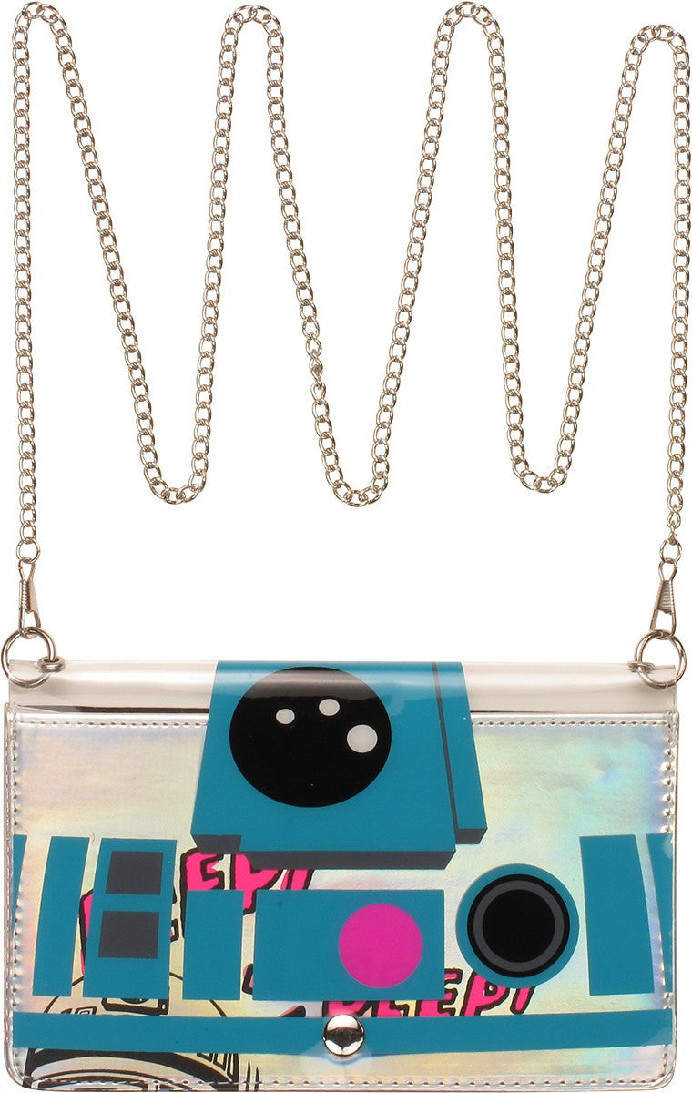 Star Wars R2-D2 Clear Front Chain Clutch Wallet
