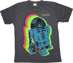 Star Wars R2 D2 Neon Framed Heather Youth T-Shirt