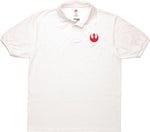 Star Wars Rebel Red Alliance Logo White Polo Shirt