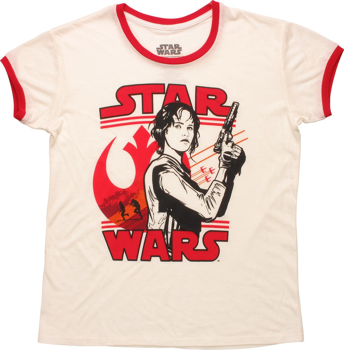 Star Wars Rogue One Jyn Ringer Juniors T-Shirt