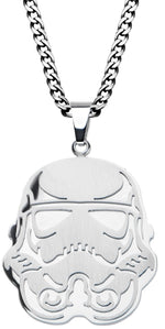 Star Wars Stormtrooper Helmet Silver Necklace