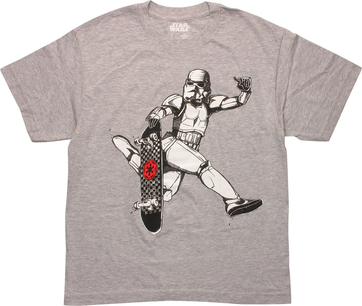 Star Wars Stormtrooper Skateboard Youth T-Shirt