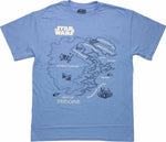 Star Wars Tatooine Map T Shirt