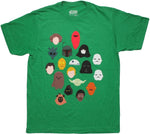Star Wars Toon Heads Green T Shirt Sheer