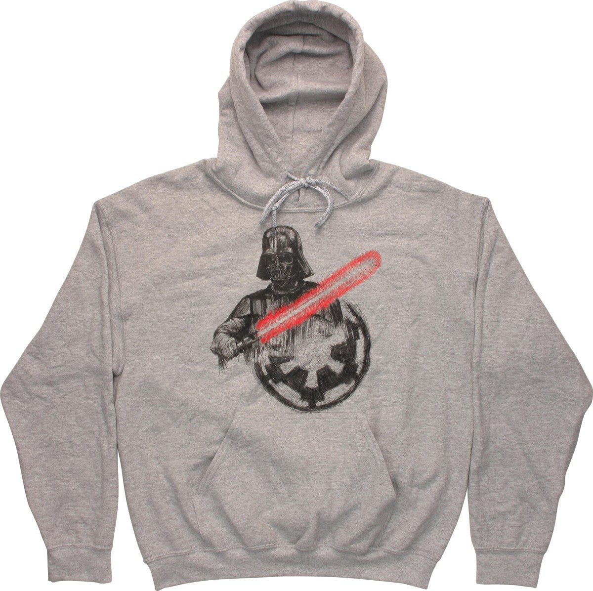 Star Wars Vader Imperial Logo Gray Pullover Hoodie