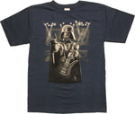 Star Wars Vader Playing Guitar Navy Youth T-Shirt