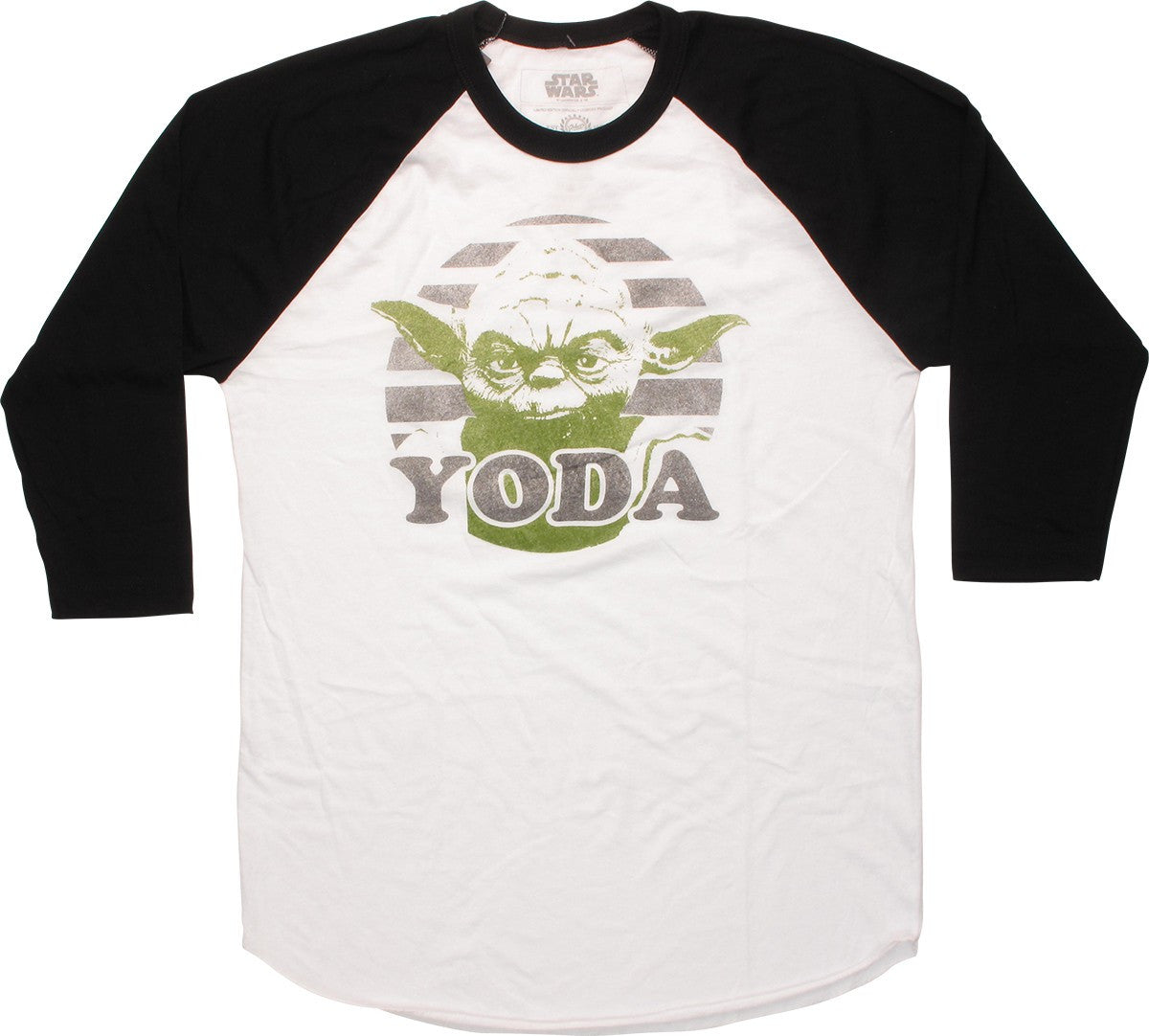 Star Wars Yoda Circle Raglan T-Shirt Sheer