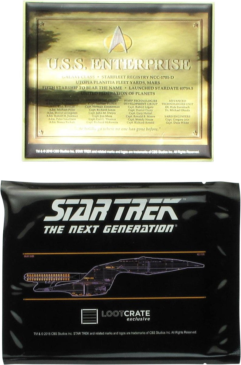 Star Trek Enterprise Stat Plaque Sticker
